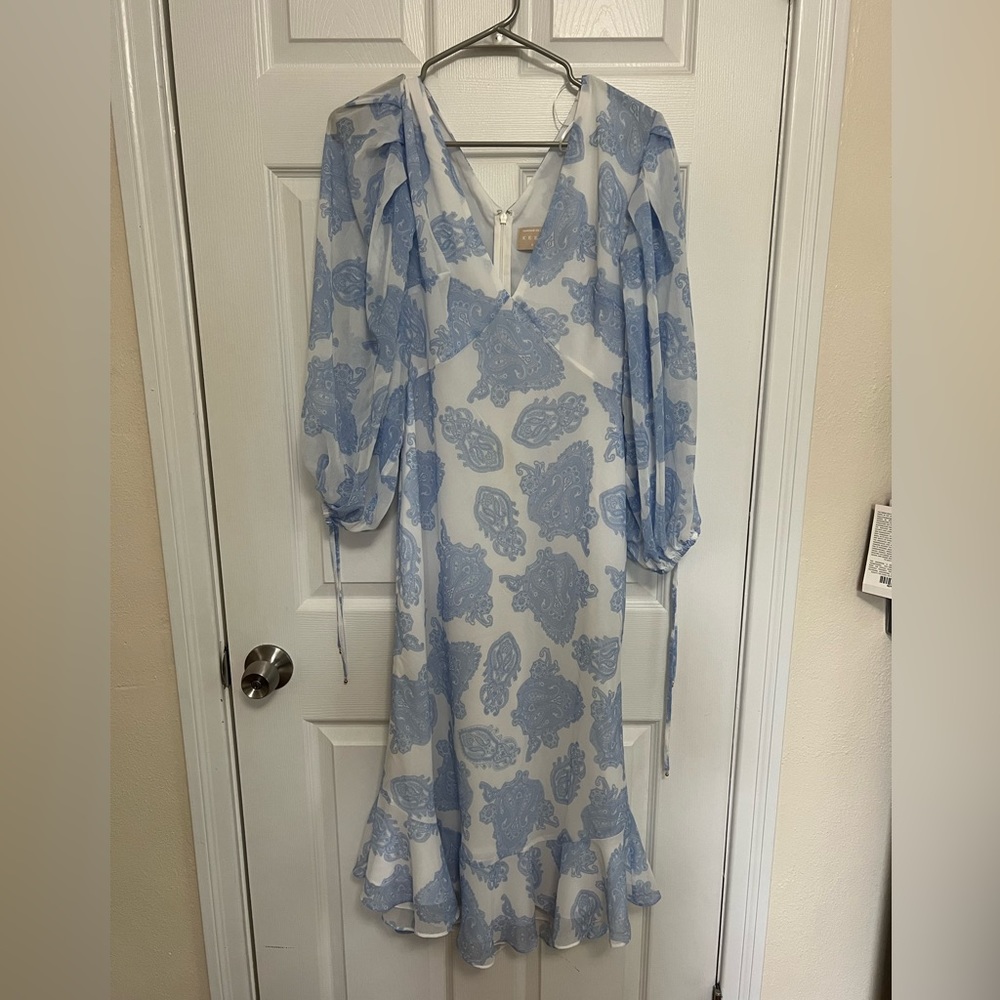 Blue & White Dress